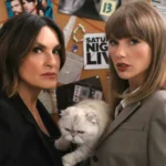 Taylor Swift and Mariska Hargitay appear together in an SVU themed sketch at the 2026 Emmy Awards
