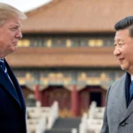 Donald Trump and Xi Jinping during a high level U.S. China meeting