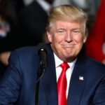Donald Trump speaking about artificial intelligence policy and AI safety concerns