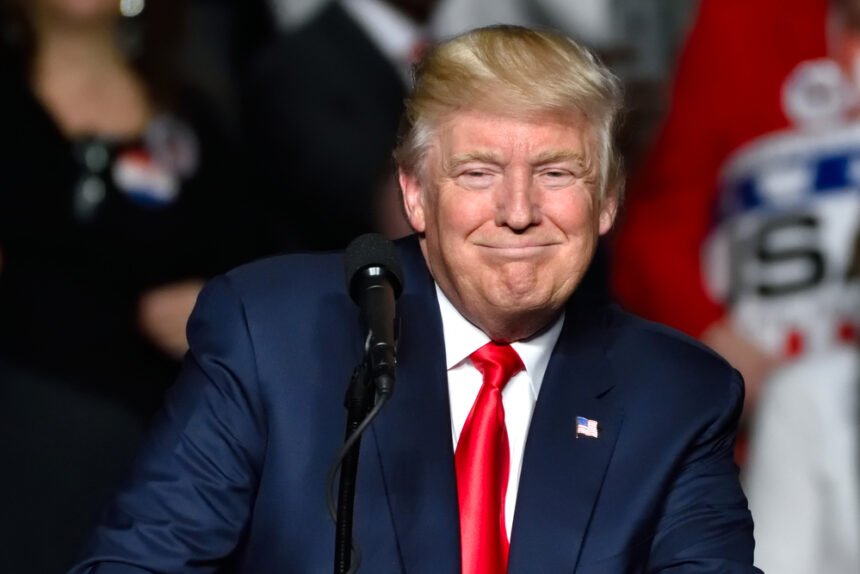Donald Trump speaking about artificial intelligence policy and AI safety concerns