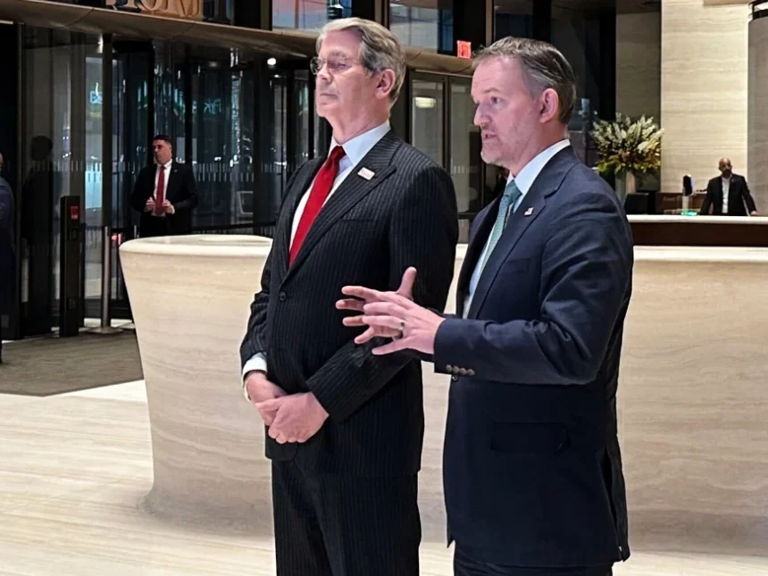 U.S. and Chinese officials discuss an AI incident notification system during talks in New York.
