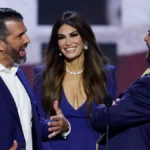 Kimberly Guilfoyle and Senator John Curtis in connection with reports about her resignation as US ambassador to Greece.