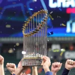Milwaukee Brewers players celebrate their comeback victory over the Tampa Bay Rays in World Series Game 2.