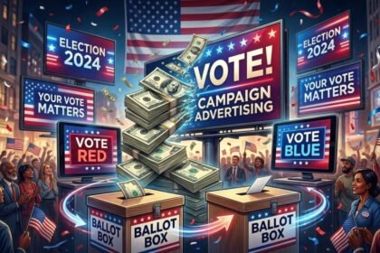 Political advertising spending during the 2026 US midterm election cycle