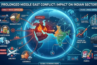 Illustration showing rising energy costs, food prices, and global economic pressures.