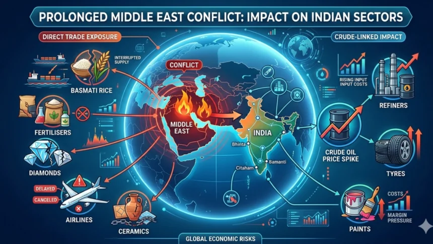 Illustration showing rising energy costs, food prices, and global economic pressures.
