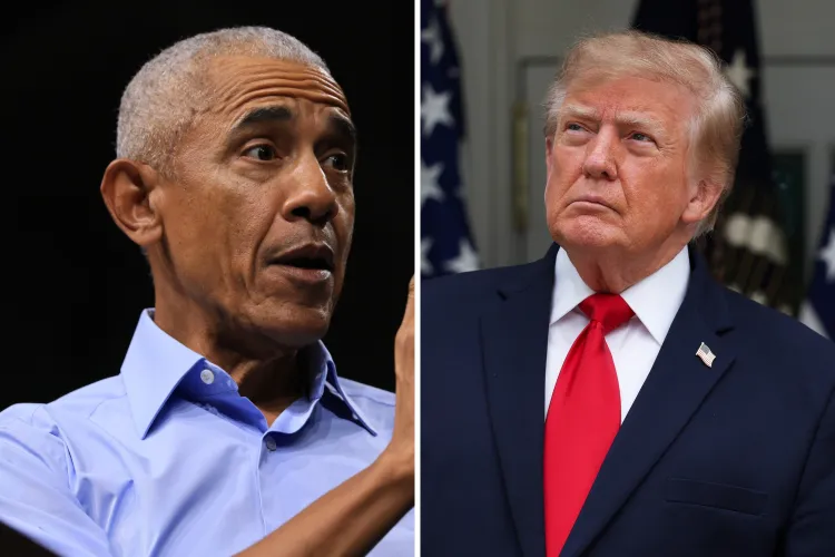 Barack Obama and Donald Trump campaigning for their parties ahead of the 2026 US midterm elections.