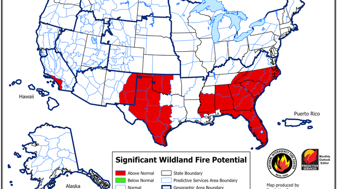Southeast Wildfire Risk Rises Amid Drought