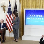 Donald Trump discussing artificial intelligence and a new government AI tool