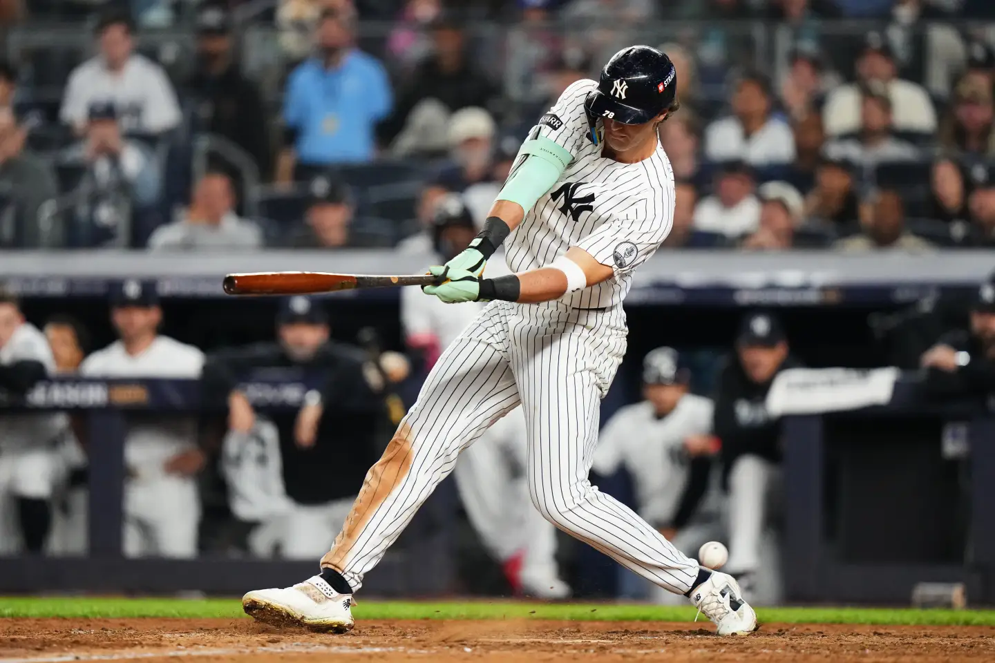 Yankees rookie Spencer Jones during the postseason against Boston
