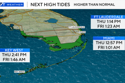 Heavy rain and storm clouds over South Florida as flooding concerns increase