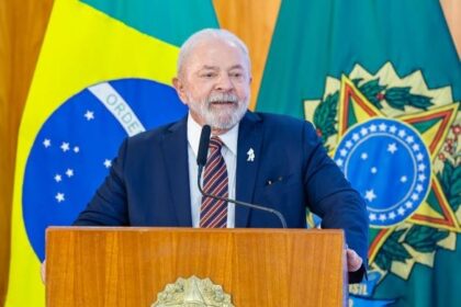 Luiz Inácio Lula da Silva at a public event following Brazil's 2026 presidential election.